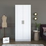 Hanah Home Armario Blanco con Estanterías